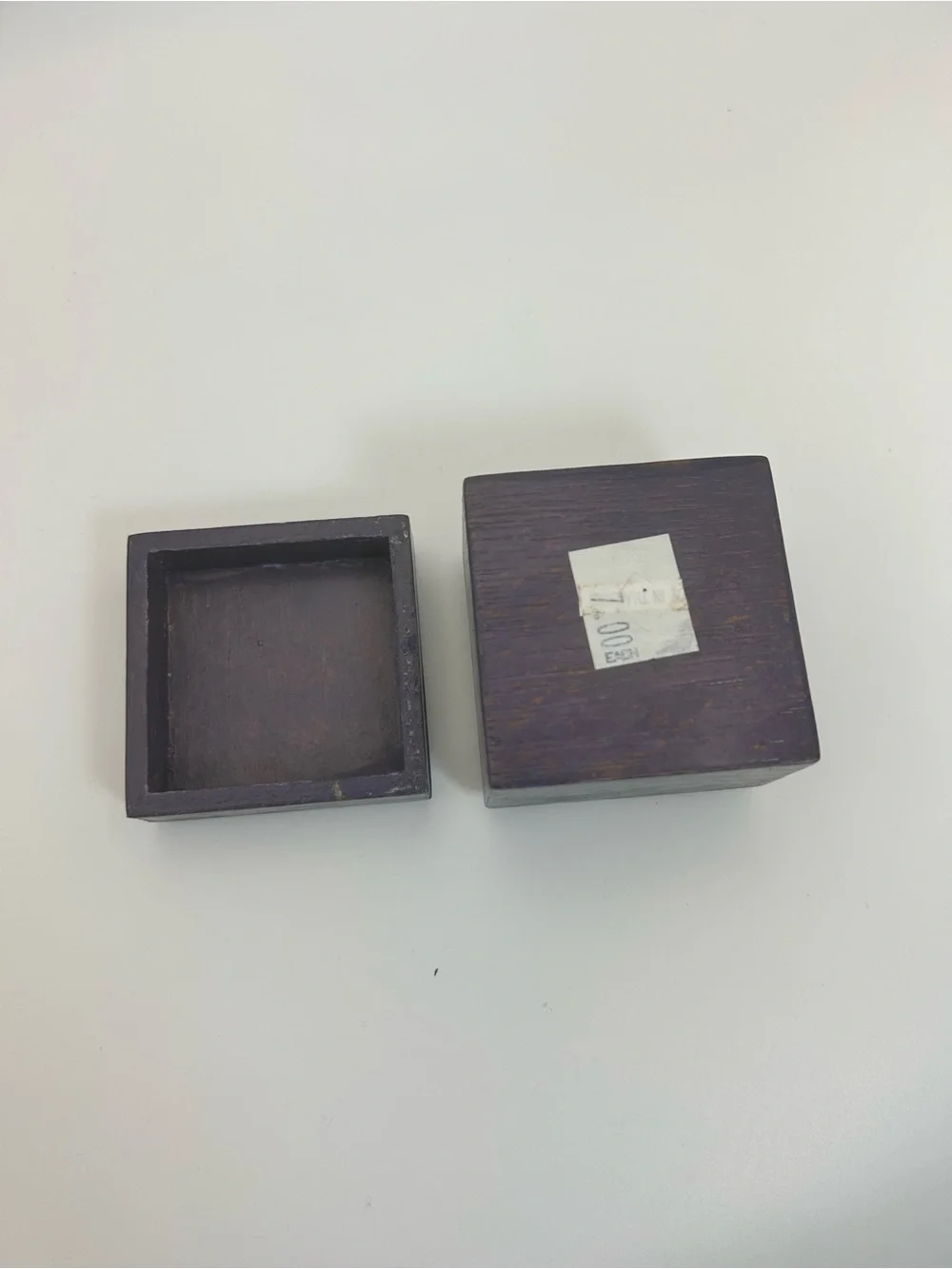Navy Blue Hummingbird Trinket Box Wooden Small 2